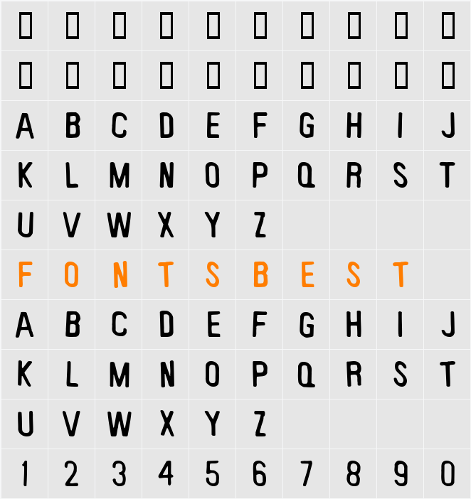 Keyboard Plaque Character Map