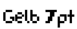 Gelb 7pt Font Image