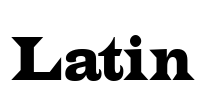 Latin Font Image