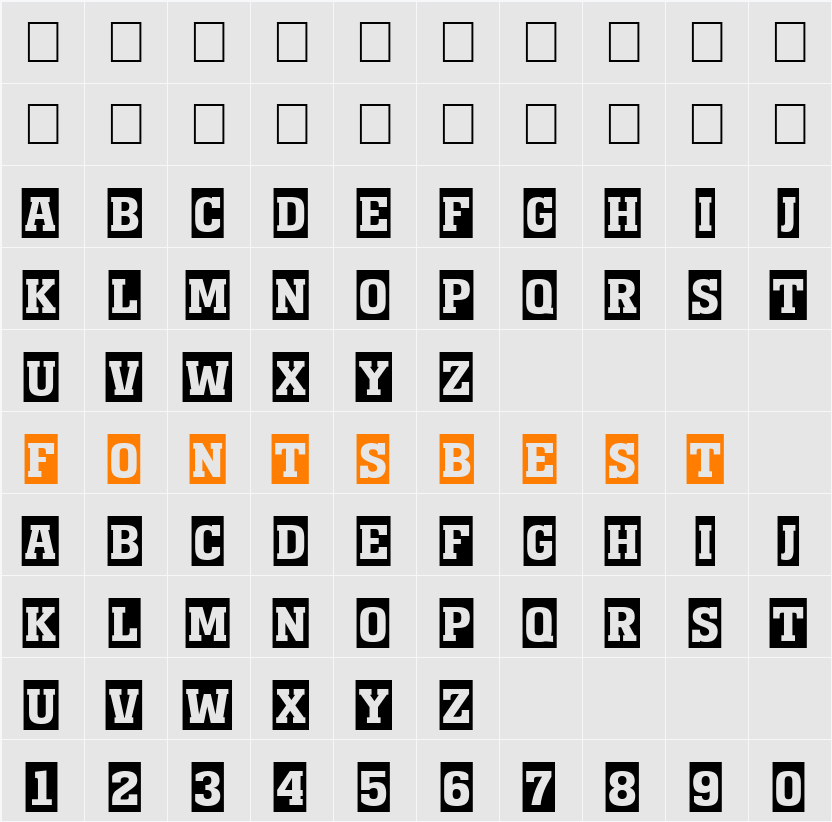 a_MonumentoTitulSl Character Map