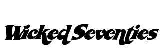 WickedSeventies Font Image