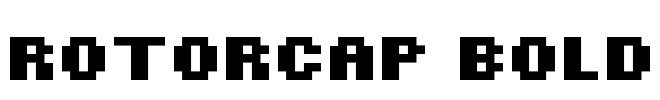 ROTORcap Bold Font Image