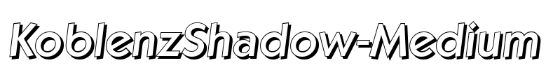KoblenzShadow-Medium Font Image