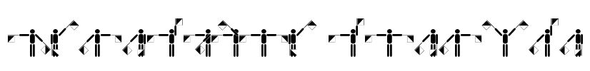 Semaphore Pramuka Font Image