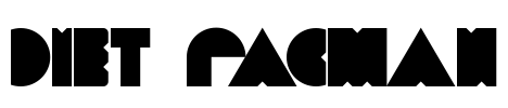 Diet PacMan Font Image