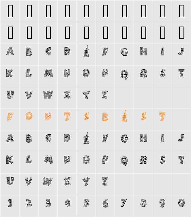 JI-Satire Character Map