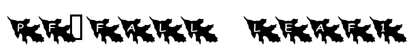pf_fall leaf1 Font Image