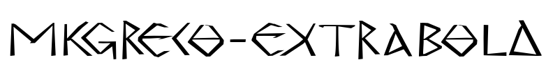 MKGreco-ExtraBold Font Image