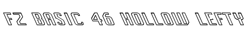 FZ BASIC 46 HOLLOW LEFTY Font Image