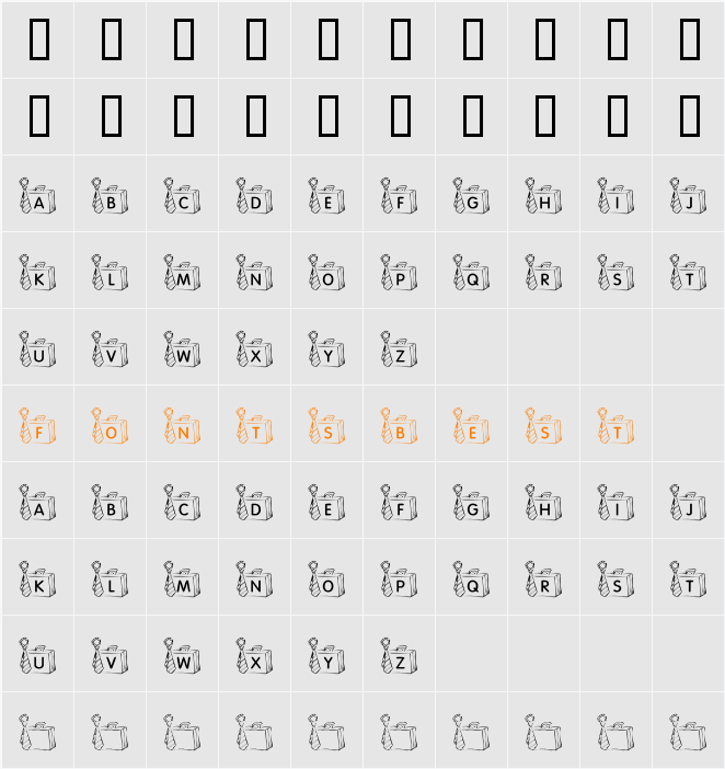 KR Off To Work! Character Map