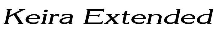 Keira Extended Font Image