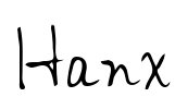 Hanx Font Image