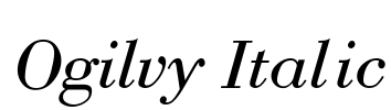 Ogilvy Italic