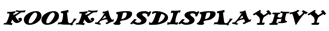 KoolKapsDisplayHvy Font Image