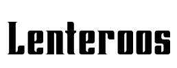 Lenteroos Font Image