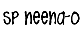 SP NEENA-O Font Image