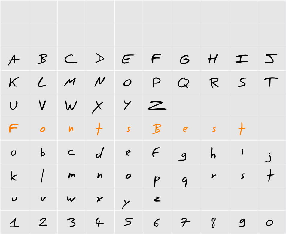 Easy Speech Character Map