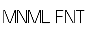 MNML FNT Font Image