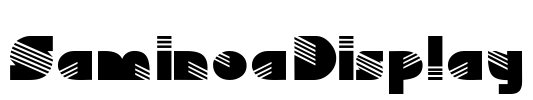 SaminoaDisplay Font Image