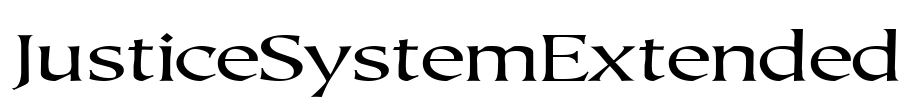 JusticeSystemExtended Font Image