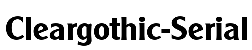Cleargothic-Serial Font Image