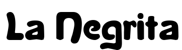 La Negrita Font Image