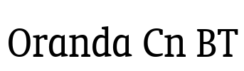 Oranda Cn BT Font Image