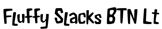 Fluffy Slacks BTN Lt Font Image