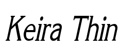 Keira Thin Font Image