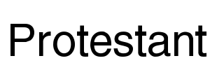 Protestant Font Image