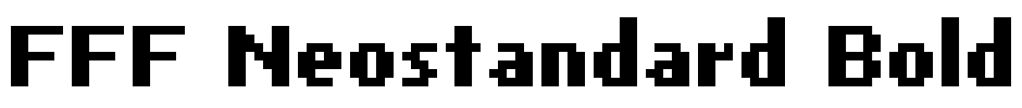 FFF Neostandard Bold Font Image