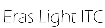 Eras Light ITC Font Image