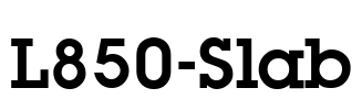 L850-Slab Font Image