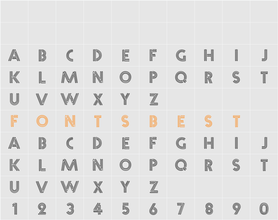 Neone- Character Map