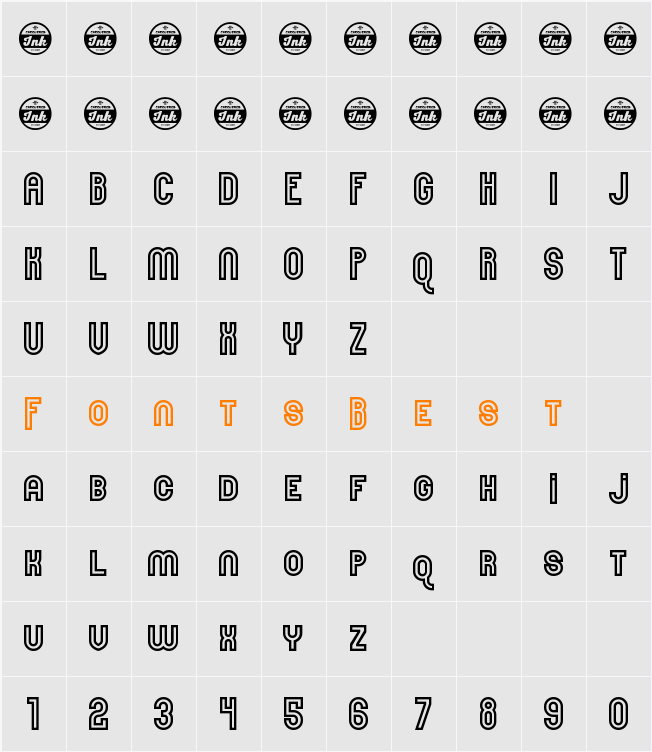 Here & Not Found Character Map