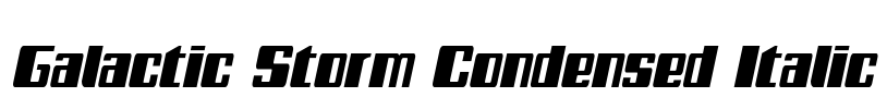 Galactic Storm Condensed Italic