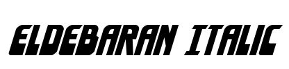 Eldebaran Italic Font Image