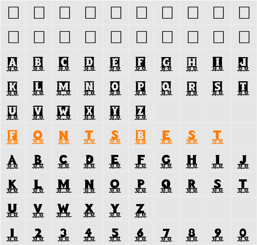Dickeberta Character Map