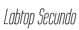 Labtop Secundo Font Image