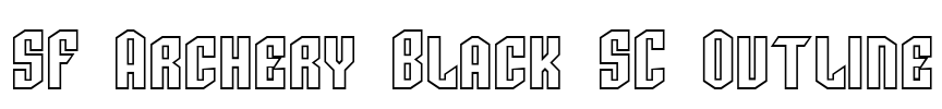 SF Archery Black SC Outline Font Image