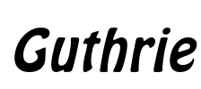 Guthrie Font Image