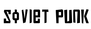 Soviet Punk Font Image