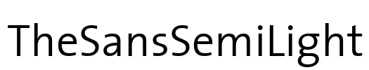 TheSansSemiLight Font Image