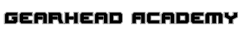 Gearhead Academy Font Image