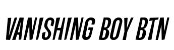 Vanishing Boy BTN Font Image