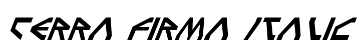 Terra Firma Italic Font Image