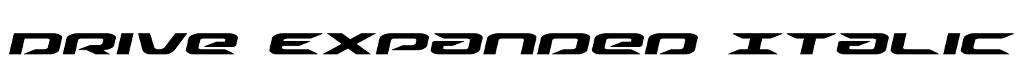 Drive Expanded Italic