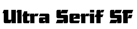Ultra Serif SF