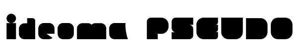 ideoma PSEUDO Font Image