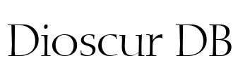 Dioscur DB Font Image